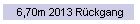 6,70m 2013 Rckgang